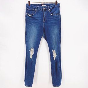 Good American Distressed Good Legs Skinny Jeans Sz 14/32